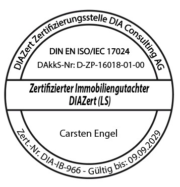 Carsten Engel -Zertifizierter Immobiliengutachter DIAZert (LS) – DIN EN ISO/IEC 17024